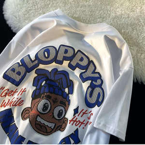 T-shirt vintage lourd 100% coton pour hommes, haute qualité, épaules tombantes, surdimensionné, délavé à l'acide, fabriqué avec un tissu de qualité supérieure - Product Image 2