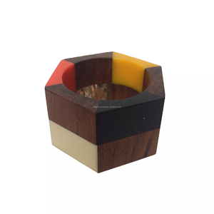 2024 llegada caliente para decoración del hogar servilletero de resina Soporte y Diseño y forma redonda con el mejor color para servilletero soporte de tela - Product Image 1