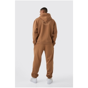 Sudadera con capucha de algodón 100% de alta calidad para hombre de gran tamaño Vintage sólido efecto lavado 3D Casual invierno gota hombro con capucha - Product Image 4