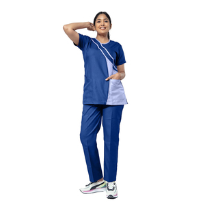 2026 Best Design High Quality Short Sleeve Nursing <b>Scrubs</b> Suits Comfortable Canvas Customized Unisex Hospital <b>Scrub</b> <b>Uniforms</b> - Product Image 1