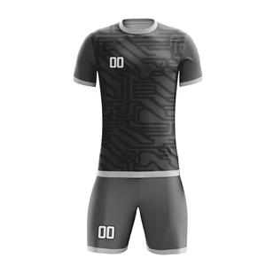 Ensemble de maillot de football en polyester 100% sublimé, manches courtes, maillot et short unisexe - Product Image 4