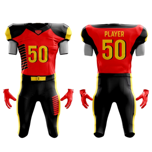 Nueva Camiseta de Fútbol Americano Sublimada para Hombre de Alta Calidad y Económica, Uniforme de Equipo Completo, Envío de Alta Calidad, Conjuntos Transpirables para Clubes Adultos - Product Image 4