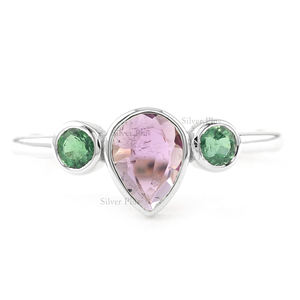 18K sólido amarillo oro pera rubí natural lado redondo Esmeralda anillo personalizado piedras preciosas anillo de oro mujer Joyería Al por mayor proveedor a granel - Product Image 2