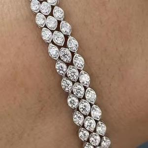 Round Cut Diamond Amazing design Moissanite Bracelet Diamond-Inspired Jewelry Collection for women - Product Image 2
