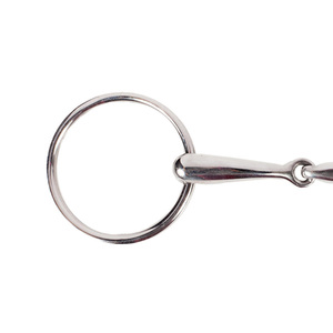 Mèche à anneau lâche à bouche creuse, mèche à cheval en acier inoxydable, pointe équestre, équipement d'entraînement et d'équitation - Product Image 4