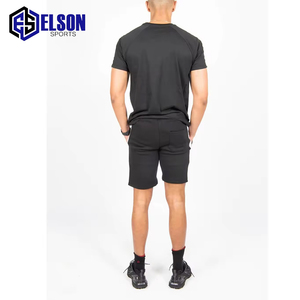 Vente en gros de conception personnalisée de nouveau style T-shirts grande taille pour hommes de haute qualité Ensemble de shorts surdimensionnés Sweat Gym Plain - Product Image 5