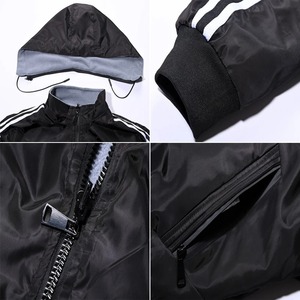 Chaqueta Bomber de invierno informal ajustada para hombre, impermeable, transpirable, ecológica, abrigo de negocios, Cortavientos reversible cálido - Product Image 4