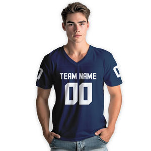 Camisetas de fútbol de poliéster 100% de alta calidad, camiseta de fútbol de secado rápido impresa por sublimación con logotipo personalizado, ropa deportiva transpirable - Product Image 1