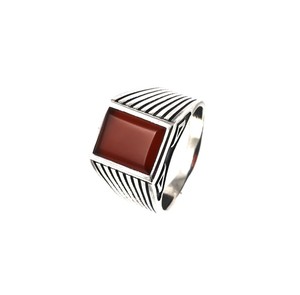 Anillo de Boda Original de Plata de Ley 925 para Hombre, Piedra Preciosa de Moissanita con Corte de Pera, Cristal de Primera Calidad, Regalo Religioso, Aniversario - Product Image 1
