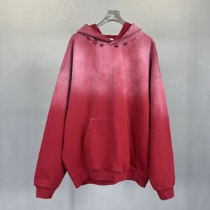 OEM venta al por mayor de alta calidad 100% algodón invierno lavado con ácido Sudadera con capucha de gran tamaño Unisex Sun Faded Jersey desgastado logotipo personalizado - Product Image 2
