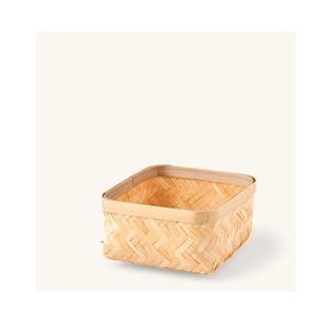 Cesta de bambú hecha a mano a partir de fibras naturales, perfecta para cocina, comedor, lavandería, almacenamiento, Picnic, regalos y uso diario - Product Image 6