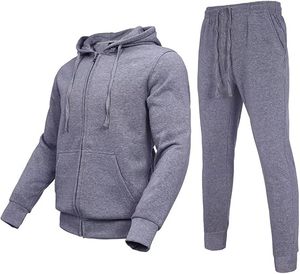 <b>Tracksuit</b> Unisex and Jogger Set Custom Windbreaker Baggy Oversized <b>Plain</b> <b>tracksuit</b>, 100% cotton - Product Image 1