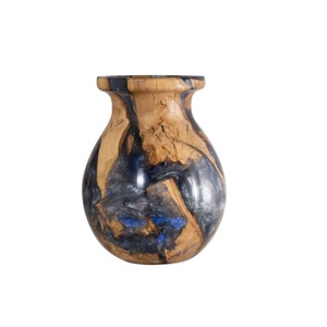Resin Finishing Decorative Wooden Tall Flower <b>Vase</b> for Christmas Party Decoration Items - Product Image 5