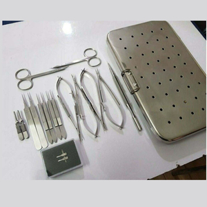 Juego de Instrumentos Manuales para Cirugía de Mano, Portaagujas Micro Castroviejo para Procedimientos Microquirúrgicos, Instrumentos de Acero Inoxidable Alemán - Product Image 6