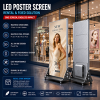 Caja de Luz LED TOPvision P3.91 para Interiores/Exteriores, para Cine y Comercios, a Todo Color, 160000 Píxeles/Densidad de Píxeles, Soporte para Póster Personalizable