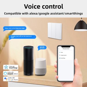 Tuya Zigbee Smart Wandschalter Einphasig Ohne Neutralleiter Universeller Druckknopf Luxus 10A CE-Zertifiziert 100V 240V Relais - Product Image 5