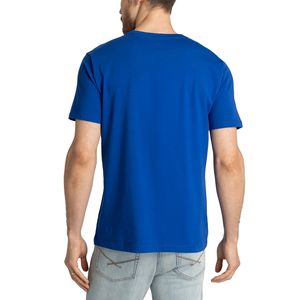 Fournisseur du Bangladesh de haute qualité Design personnalisé T-shirt décontracté de couleur unie pour hommes T-shirts à la mode col en V Slim Fit pour hommes - Product Image 3