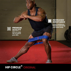 สายรัดออกกำลังกายแบบผ้าสำหรับบริหารสะโพก 3 ระดับ น้ำหนักเบา ปานกลาง หนัก อุปกรณ์ออกกำลังกายที่บ้าน ฝึกความแข็งแรง อุปกรณ์ฟิตเนส - Product Image 6