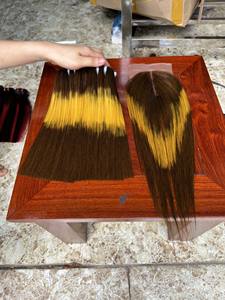 Perruque Lace Closure Frontal de Cheveux Naturels Remy Vietnamiens, Cheveux Soyeux, Lisses, Ondulés, Naturels, Bouclés de Cheveux Humains, de Couleur Chauds - Product Image 3