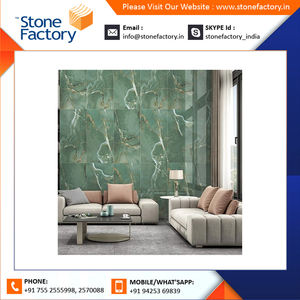 แผ่นหินอ่อนโอนิกซ์โบราณสีเขียวพื้นผิวขัดเงาดีไซน์ทันสมัย - Product Image 2