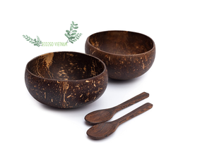 Meilleures ventes 2025 Bol en coque de noix de coco naturelle / Bol en coque de noix de coco petites tailles / Bol en coque de noix de coco avec cuillère de haute qualité - Product Image 2