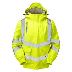 Chaqueta Impermeable de Alta Visibilidad de Dos Tonos, Nueva, 2026, Reflectante, ANSI Clase 2, EN ISO 20471 Clase 2, con Logotipo Personalizado, Ropa de Trabajo de Seguridad - Product Image 6