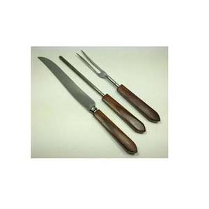 Top vendedor indio profesional Acero inoxidable plateado con mango plano de madera juego de utensilios de cubiertos - Product Image 1