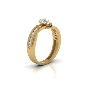 Star DUST 14K 18K เครื่องประดับทองแข็งดี0.56 CT ตัดเพชรโซลิแทร์สว่างแหวนหมั้นเพชรสำหรับปลูกในห้องปฏิบัติการวันเกิดงานแต่งงาน - Product Image 3