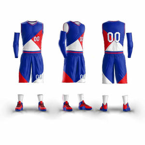 Ensemble de maillots de basket-ball unisexe conçus sur mesure, respirant, imprimé par sublimation, logo personnalisé, uniforme d'entraînement uni sans manches - Product Image 3