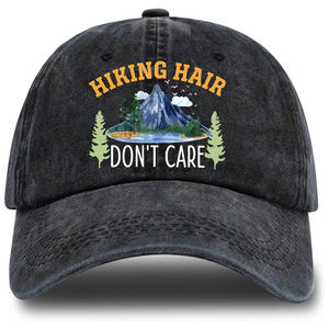 Casquette de baseball en denim non structurée vintage en coton lavé avec logo personnalisé, casquette de sport rétro ajustable à 6 panneaux pour hommes, broderie - Product Image 1