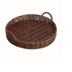Forme hexagonale artisanale en bois et herbe plateau de service Nature finition alimentaire Dessert serveur plateau herbe plateau de service - Product Image 3