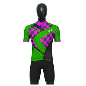 Ensemble de maillot de cyclisme pour homme personnalisé pour l'été, doux, antidérapant, vêtements de vélo à manches courtes, design respirant pour la vente en gros - Product Image 1