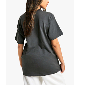 Camisetas de poliéster y algodón con estampado personalizado de alta calidad para mujer, camiseta ajustada suave con gráfico de logotipo personalizado para mujer - Product Image 6