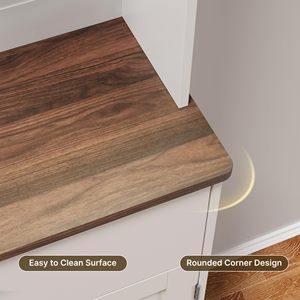 Armoires de <span class=keywords><strong>cuisine</strong></span> modernes en bois blanc avec tiroirs, armoires de <span class=keywords><strong>cuisine</strong></span> pour rangement intérieur, armoire de garde-manger DR544 - Product Image 5