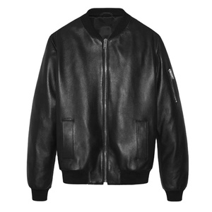 Chaqueta de Motociclista y Piloto de Cuero Genuino Negro Largo Hecha a Medida, Impermeable, Protección contra el Frío para la Temporada de Invierno 2026 - Product Image 4