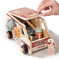 Ensemble d'outils pour enfants, jouets Montessori en bois, kits d'outils pour tout-petits, jouet éducatif de construction pour enfants de 2 à 7 ans