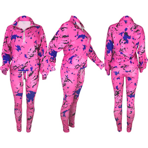 Bas prix, survêtement pour femme, dernier style, survêtement de couleur unie, survêtement à sublimation pour femme sur mesure - Product Image 4
