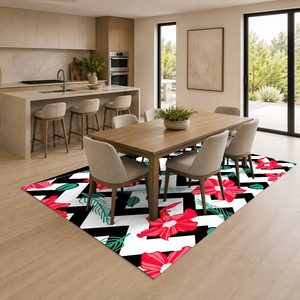 <b>RUGS</b> DEPOT LXDP-0614 Wholesale Multicolor Neutral Ethnic Kilim Digital Printed Machine Washable Chenille Area <b>Rug</b> <b>Non</b> <b>Slip</b> - Product Image 4