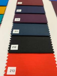 Tissu de chemise en polyester de bonne qualité, largeur 58, matière première textile pour la confection de chemises et l'exportation mondiale - Product Image 2