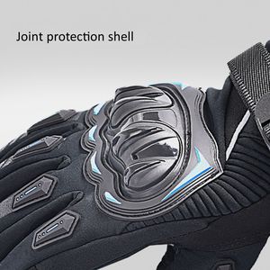 Guantes de Motociclismo de Invierno con Pantalla Táctil, Impermeables, Antideslizantes, Térmicos, Aislantes, de Cuero, para Ciclismo, Anti-Caídas, con Carcasa Rígida - Product Image 6