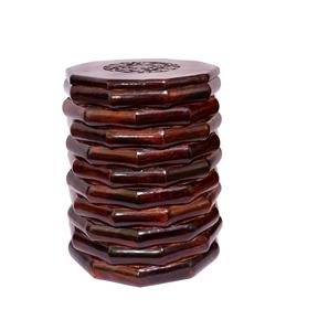 Banco de madera Taburete de cocina para niños pequeños Mesa de planta de madera pequeña Taburete de baño de madera para interiores Mini - Product Image 6