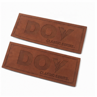 Étiquettes One Stop Patchs de réparation en cuir PU personnalisés avec logo en relief