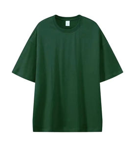 T-shirts en coton biologique surdimensionnés de qualité supérieure, lavés à l'acide, personnalisés, vierges, teints en pièce, imprimés vintage, pour hommes - Product Image 5