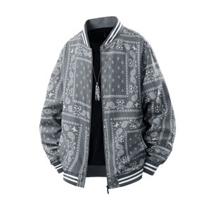 Otoño primavera hombres Retro Jacquard pintura impresa chaquetas sueltas finas Vintage prendas de vestir exteriores abrigos diseño de gran tamaño para ropa informal - Product Image 3