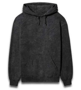 OEM Custom Streetwear Drop Shoulder Boxy Fit French Terry Cropped Cotton Zip Up <b>Rivet</b> Studded Rhinestone Heavyweigt Men Hoodies - Product Image 4