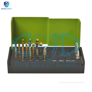 Kit de fraise d'osséodensification 13 pièces Kit de chirurgie d'implant dentaire universel forets osseux outils de préparation d'ostéotomie pour l'implantologie - Product Image 3