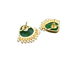 Nueva Colección de Joyería, Hermosos Aretes de Piedra con Baño de Oro Pintados a Mano para Mujeres y Niñas - Product Image 4