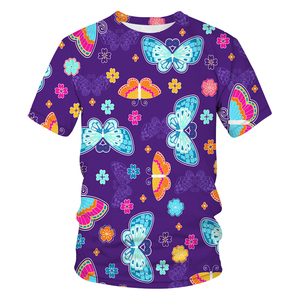 Dernier style de vêtements décontractés pour femmes 100% coton T-Shirt haute qualité Crop Fit doux et pas cher vente en ligne motif 3D - Product Image 3