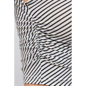 Chemise courte décontractée à volants pour femmes, coupe ample, en coton tissé, saison printemps, logo sur le devant, décoration boutonnée, disponible en XL 4XL - Product Image 5