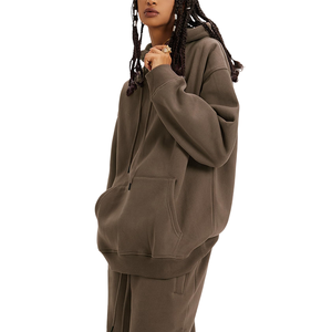 Conjunto Deportivo de Sudadera con Hombros Caídos y Pantalones Extra Grandes de Alta Calidad Personalizado al por Mayor para Mujer, Perfecto para Uso Diario - Product Image 4